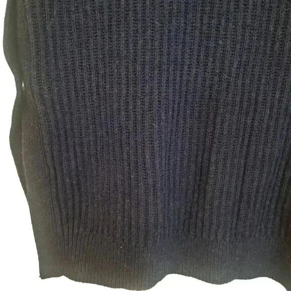 Banana Republic Women's Navy Cotton/Nylon Side Snap Sweeter - Picture 10 of 12